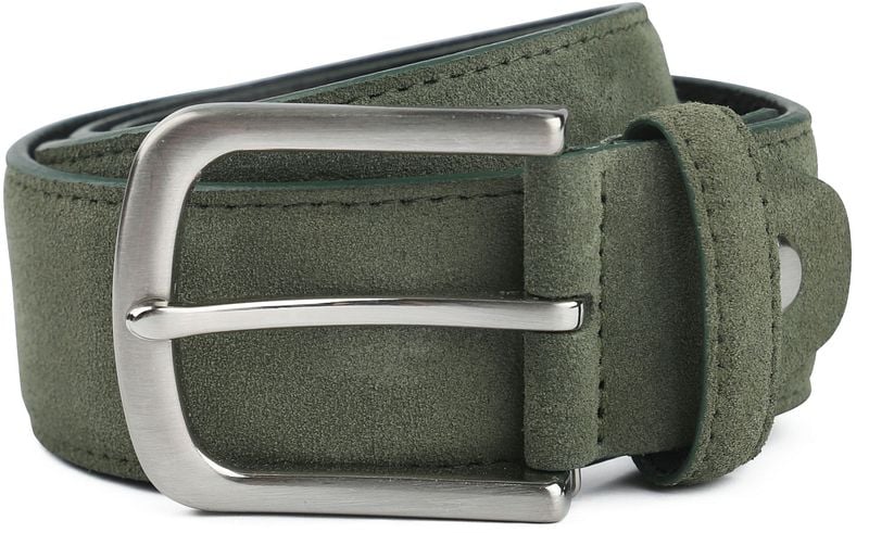 Suitable Ledergürtel Wildleder Grün - Größe 105 günstig online kaufen