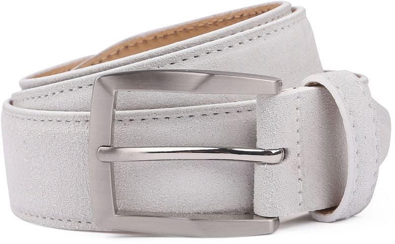 Suitable Riem Suède Leer Wit