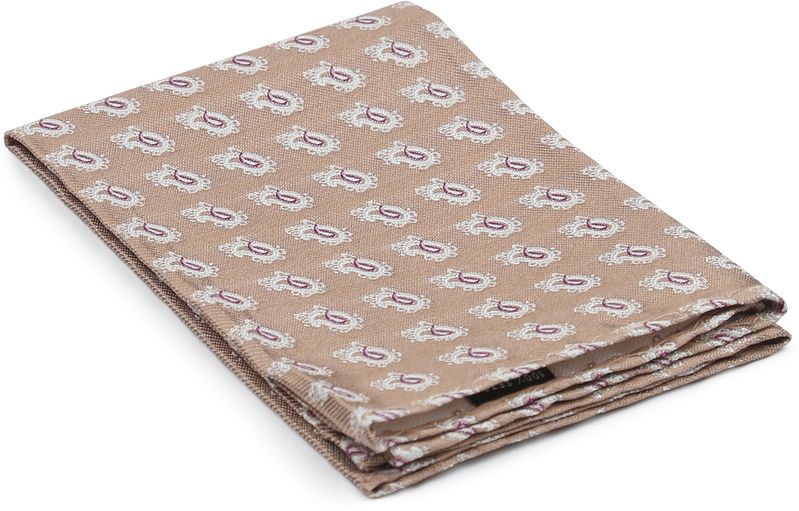 Geeignete Seidenkrawatte Beige Print - günstig online kaufen