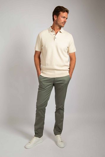 Suitable Heavy Knitted Polo Raw Ecru