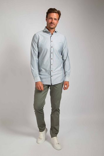 Suitable Herringbone Overhemd Groen