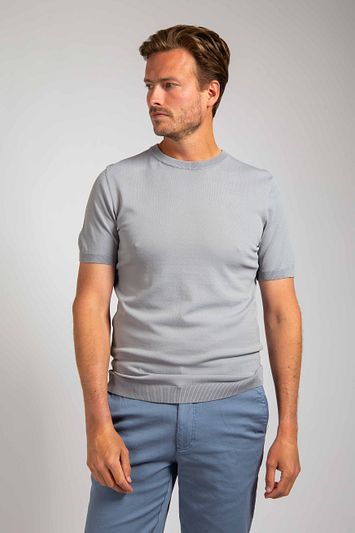 Suitable Knitted T-shirt Wap Grijs