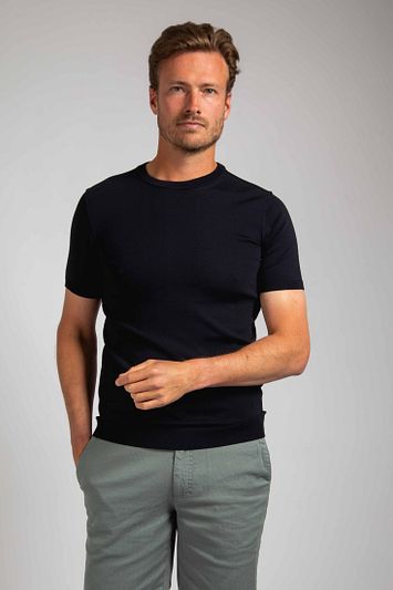 Suitable Knitted T-shirt Wap Navy