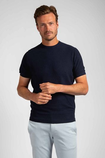 Suitable Piqué T-shirt Linnen Navy