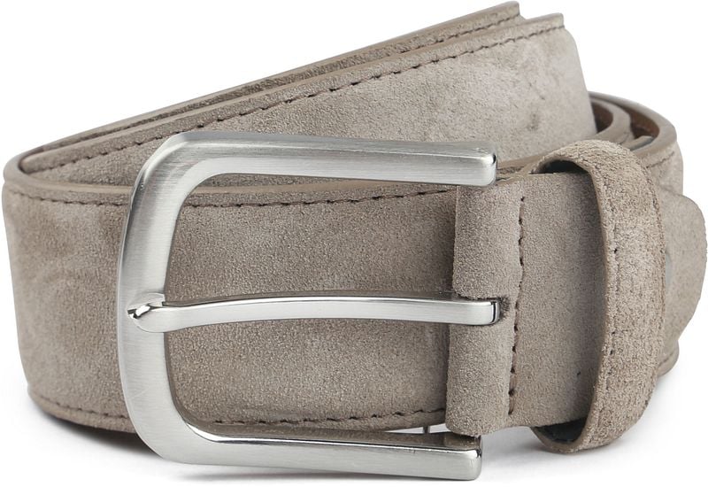 Suitable Ledergürtel Wildleder Taupe - Größe 95 günstig online kaufen
