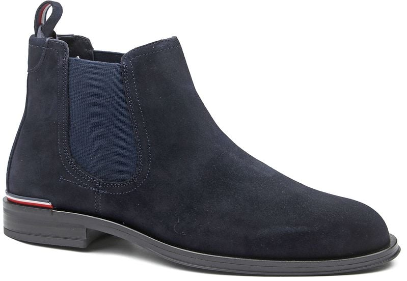 Tommy Hilfiger Chelseaboots "CORE RWB HILFIGER SUEDE CHELSEA", mit Streifen günstig online kaufen