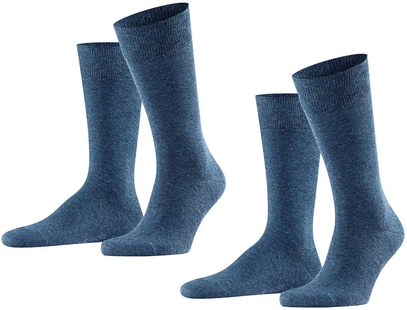 Falke 2-er Set Socken Swing Blau günstig online kaufen