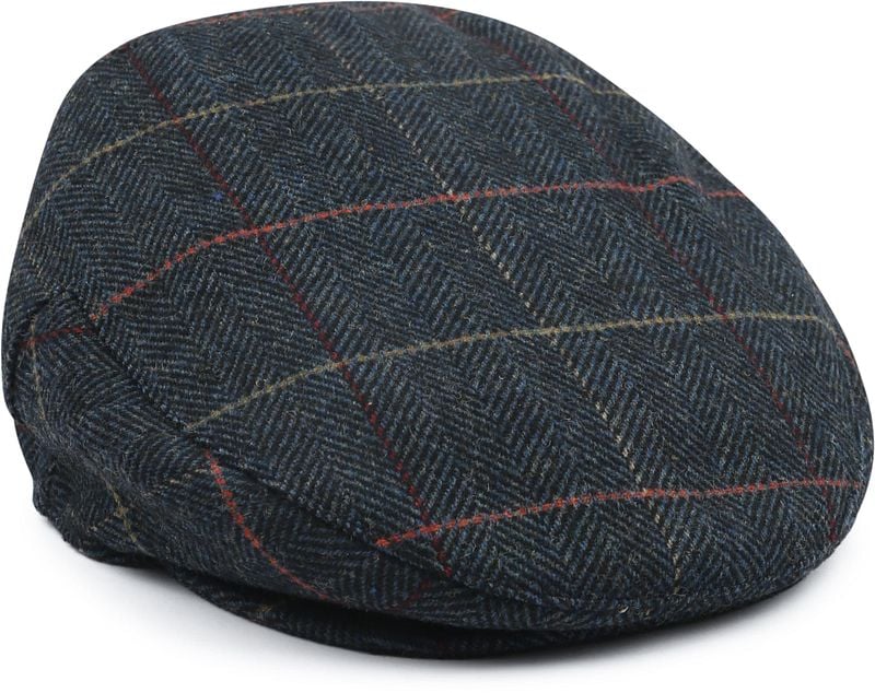 Barbour Wilkin Flat Cap Herringbone Blau - Größe L günstig online kaufen