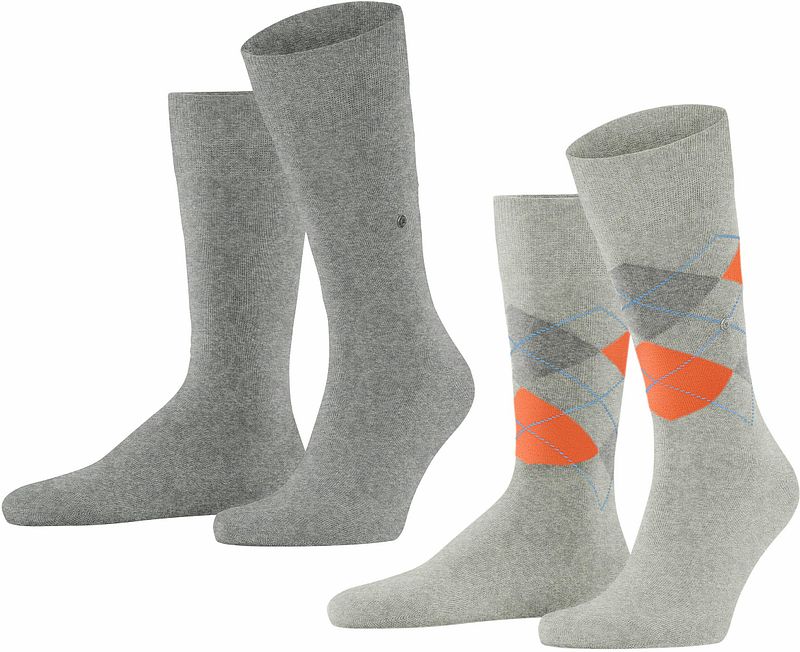 Burlington Manchester Chaussettes 3614 Gris taille 40-46