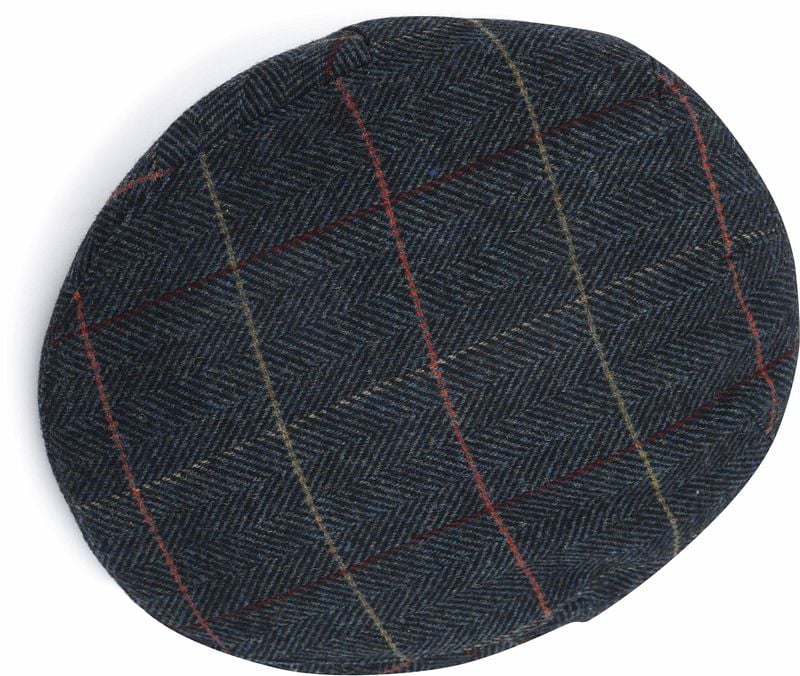 Barbour Wilkin Flat Cap Herringbone Blau - Größe M günstig online kaufen