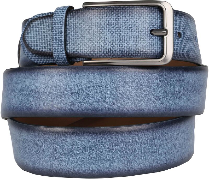 Ceinture En Cuir Adaptée Marine Bleu taille 115