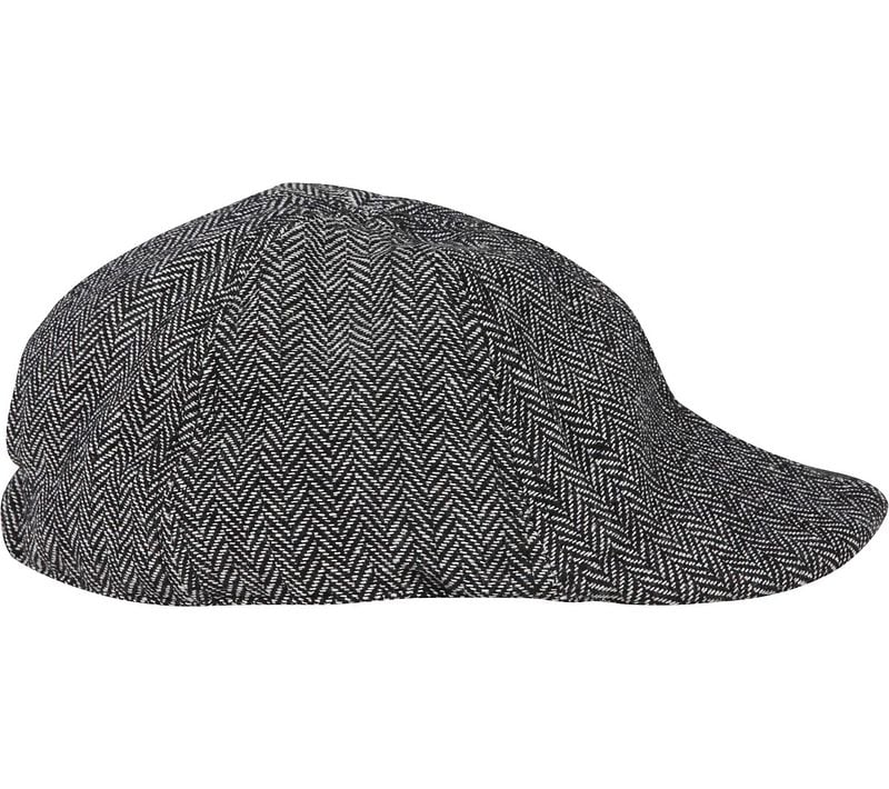 Suitable Casquette Peaky Tissée  Noir Blanc Gris Anthracite