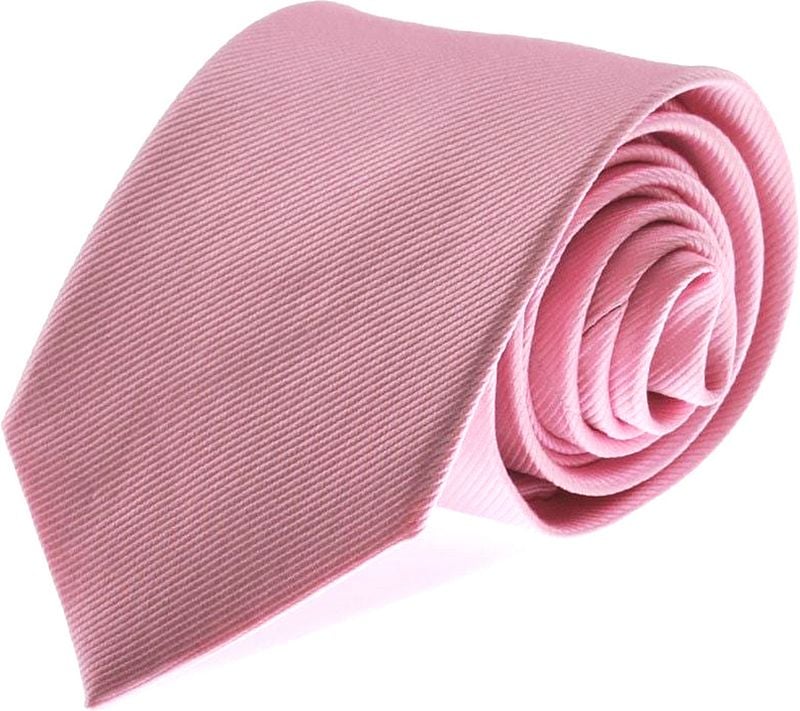 Suitable Stropdas Zijde Roze Uni F03 -