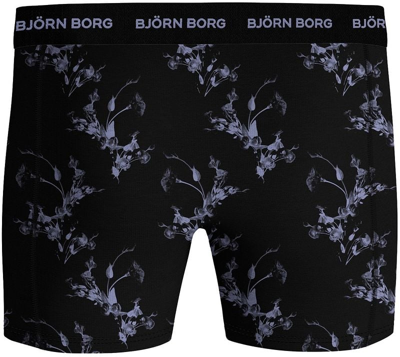 Bjorn Borg Boxers Cotton Stretch 3-Pack Zwart Blauw