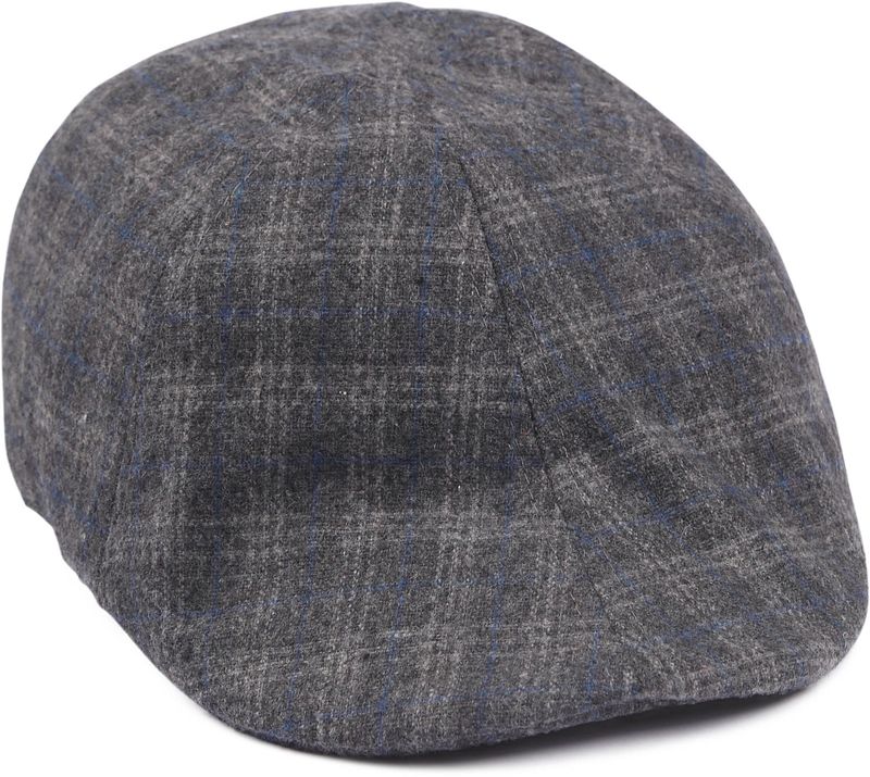 Suitable Peaky Cap Gewebt Karo Grau - günstig online kaufen