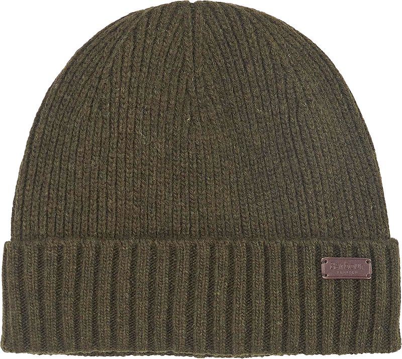 Barbour Beanie Carlton Wolle Dunkelgrün - günstig online kaufen