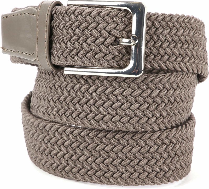 Suitable Ceinture Tissée Taupe  Kaki taille 85