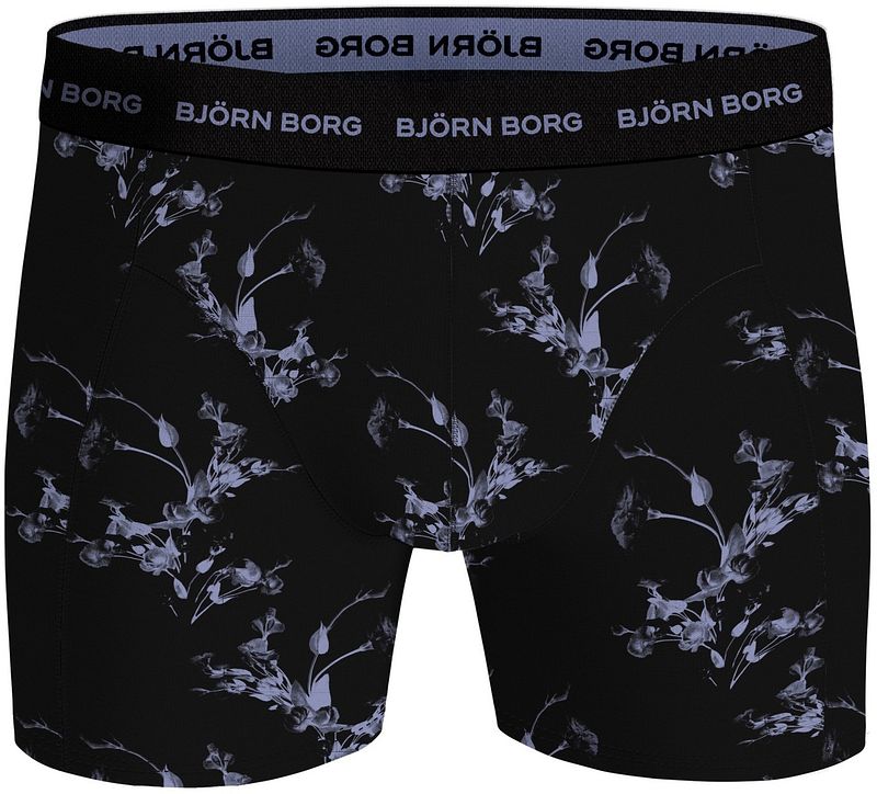 Bjorn Borg Boxers Cotton Stretch 3-Pack Zwart Blauw