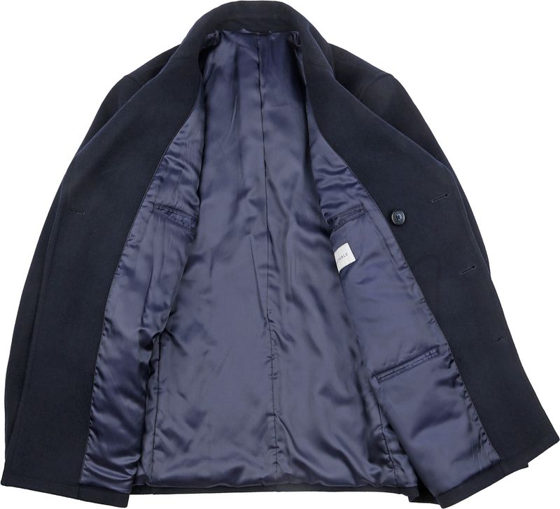 Suitable Caban Coat Wol Navy