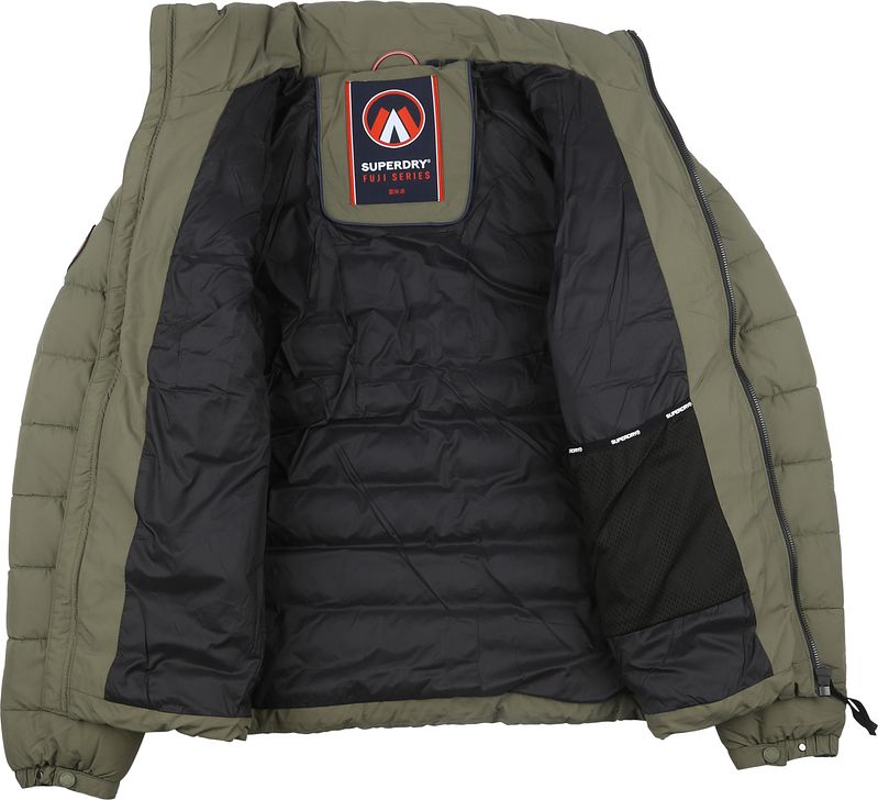 Superdry Fuji Pufferjas Olijfgroen