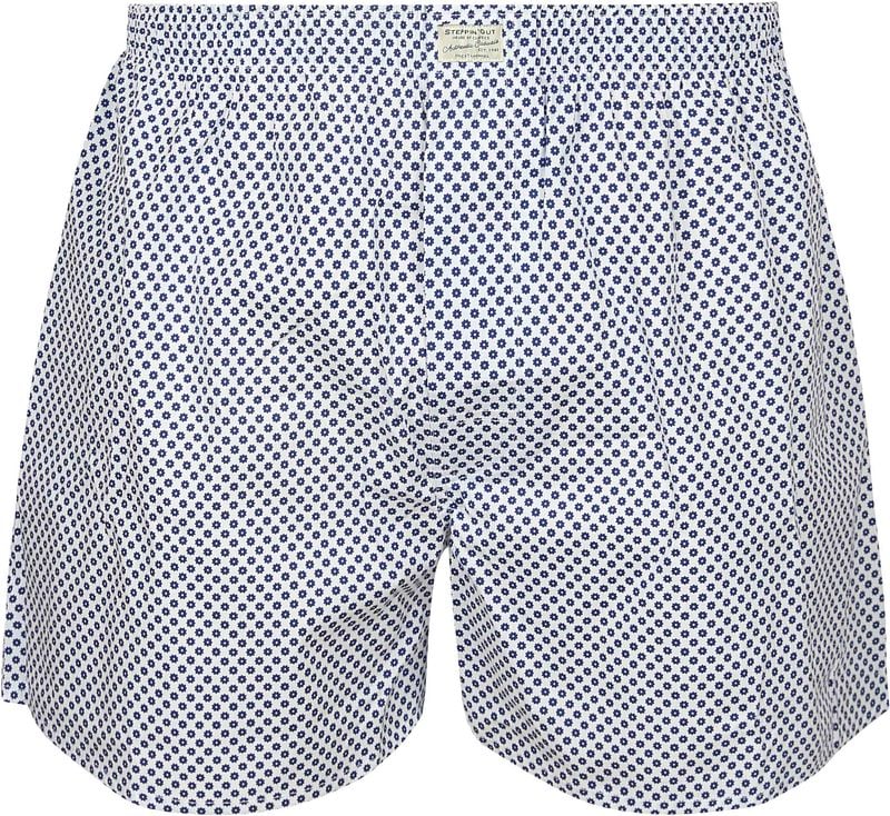 Steppin' Out Boxershort Bloem Blauw