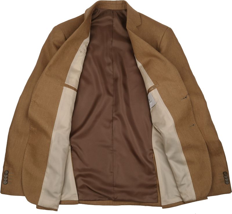 Suitable Linnen Suit Camel