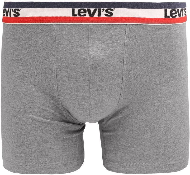 Levi's Brief Boxershorts 2-Pack Schwarz Grau - Größe M günstig online kaufen