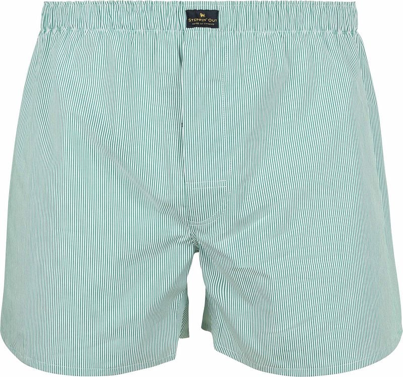 Steppin' Out Boxershort Streep Groen
