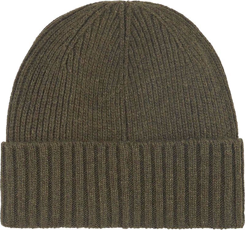 Barbour Beanie Carlton Wolle Dunkelgrün - günstig online kaufen