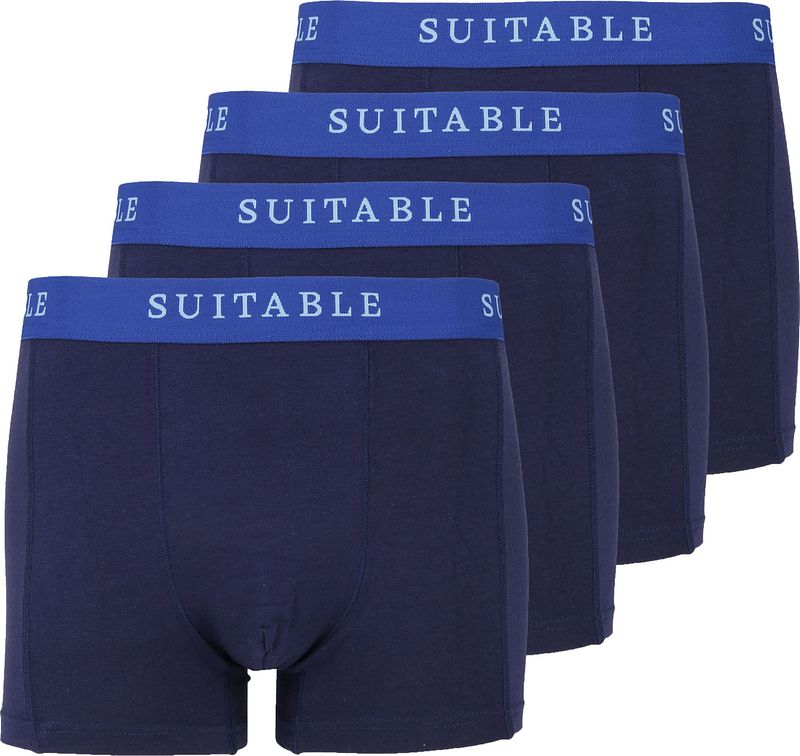 Suitable Boxers Bambou Lot de 4 marine   Bleu foncé Bleu taille M