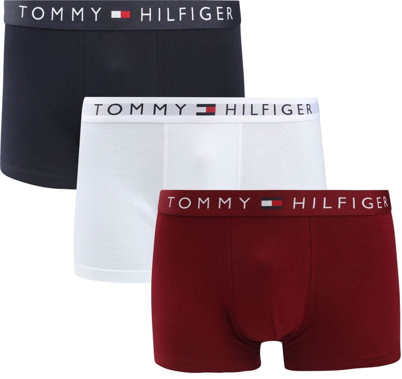 Tommy Hilfiger Boxer Trunk 3-Pack Navy White Red