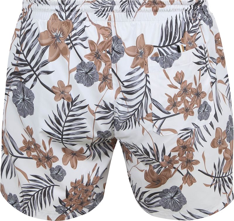 BOSS Badeshorts Piranha Druck Beige - Größe L günstig online kaufen