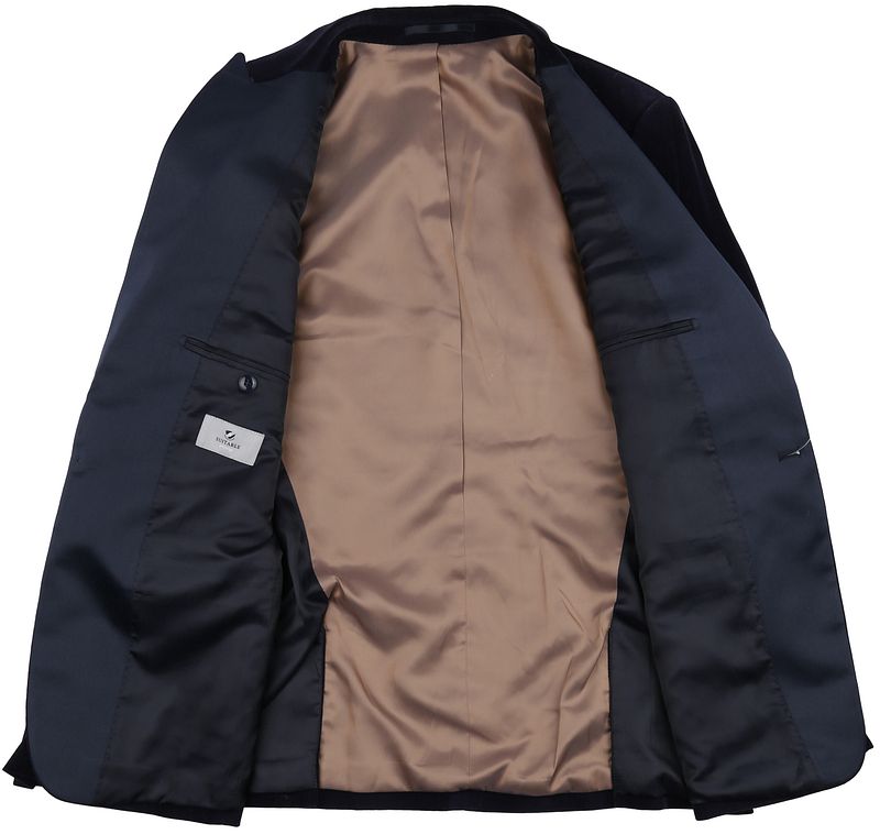 Suitable Smoking Blazer Velvet Navy