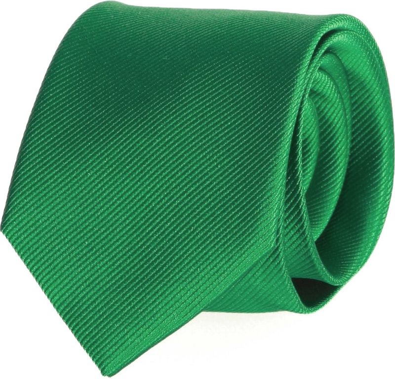 Cravate Soie Emeraude Uni F68  Vert