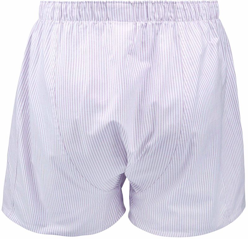 Steppin' Out Boxershort Striped Oxford Paars