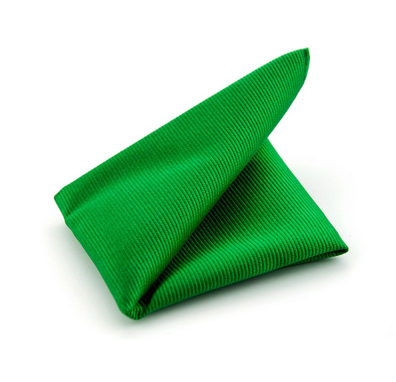Pochette de costume Soie Emeraude F68  Vert