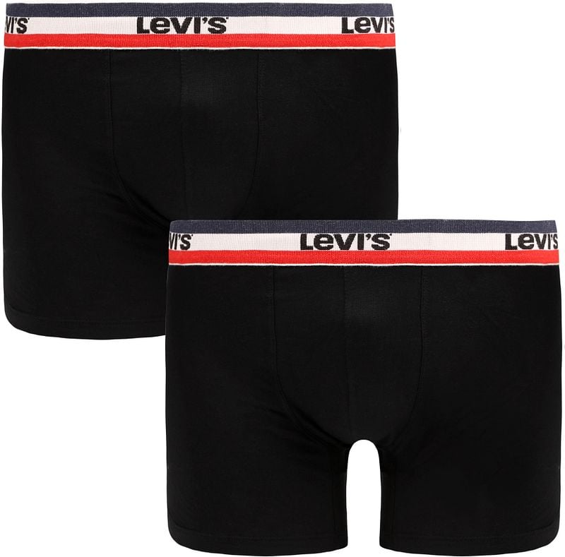 Levi's Brief Boxershorts 2-Pack Schwarz - Größe M günstig online kaufen