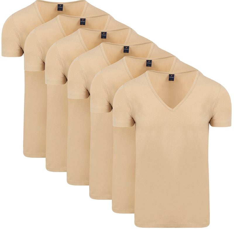 Suitable Vitaru Unsichtbares Unterhemd Tiefer V-Ausschnitt 6-Pack - Größe M günstig online kaufen