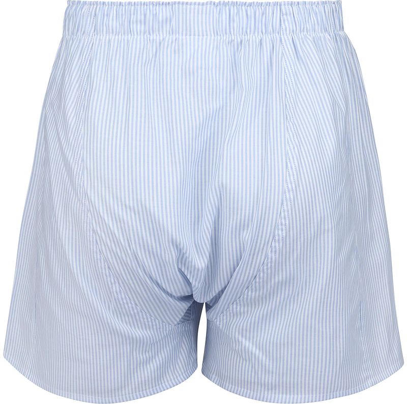 Steppin' Out Boxershort Striped Oxford Blauw