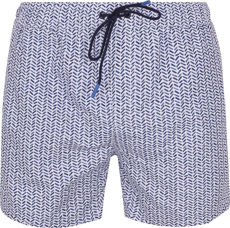 R2 Amsterdam Badeshorts Druck Blau  - Größe M günstig online kaufen