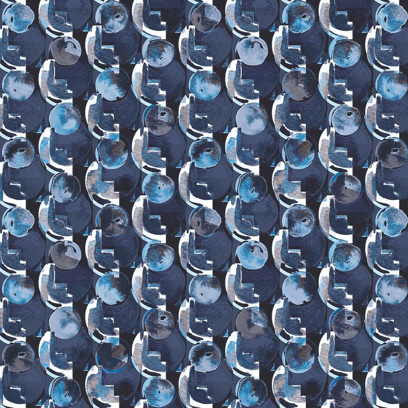 Desoto Overhemd Print Bubbles Navy