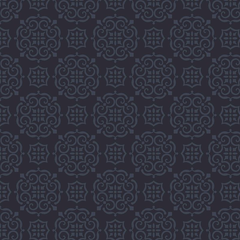 Desoto Overhemd Print Ornaments Navy