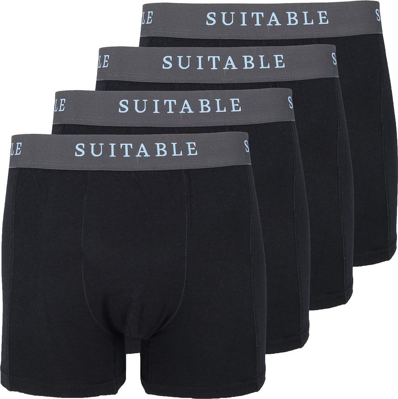 Suitable Boxers Lot de 4 Bambou  Noir taille M