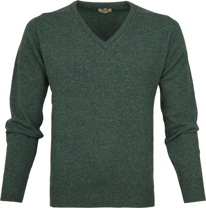 William Lockie Pull Laine Moorland  Vert foncé Vert taille L