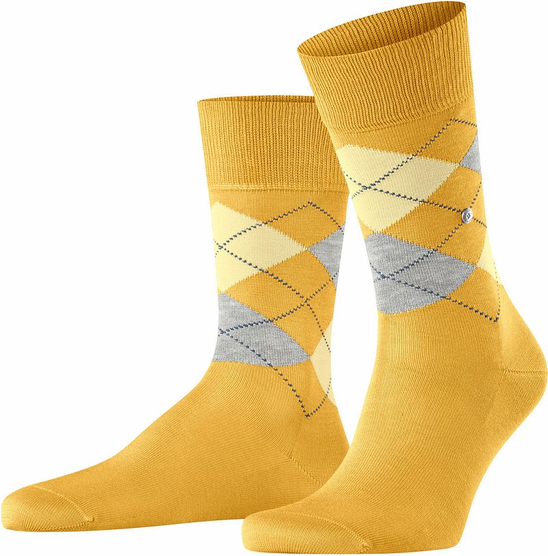 Burlington Manchester Chaussettes 1316 Jaune taille 40-46