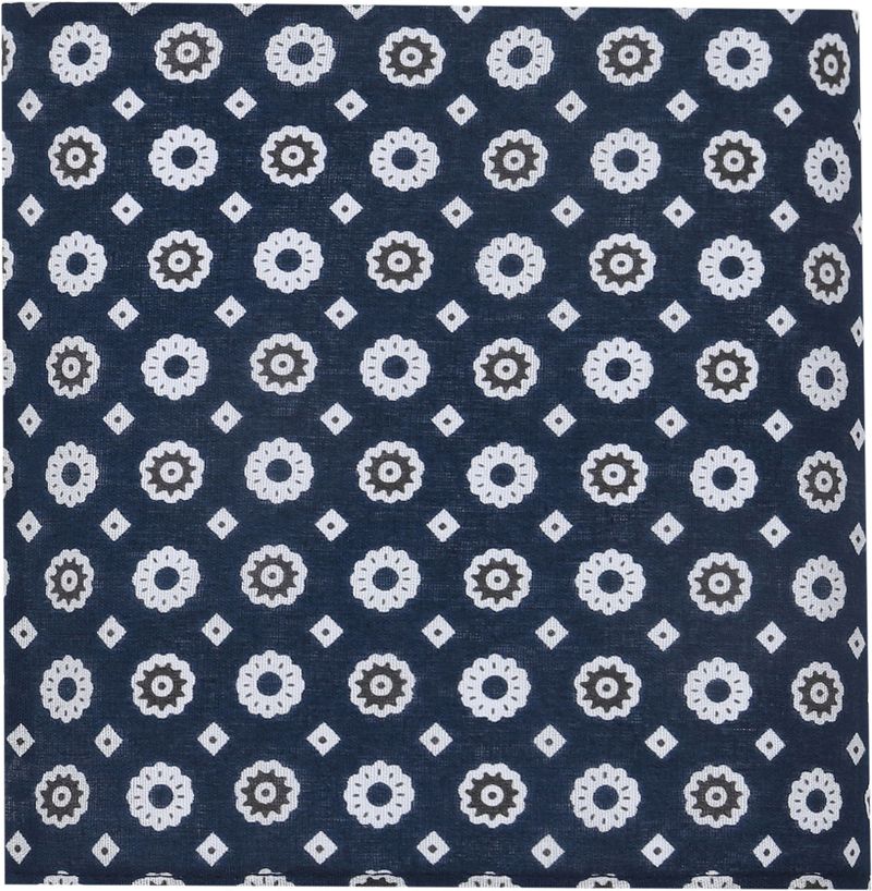 Suitable Zakdoeken 5-Pack Dessin Dark Blue