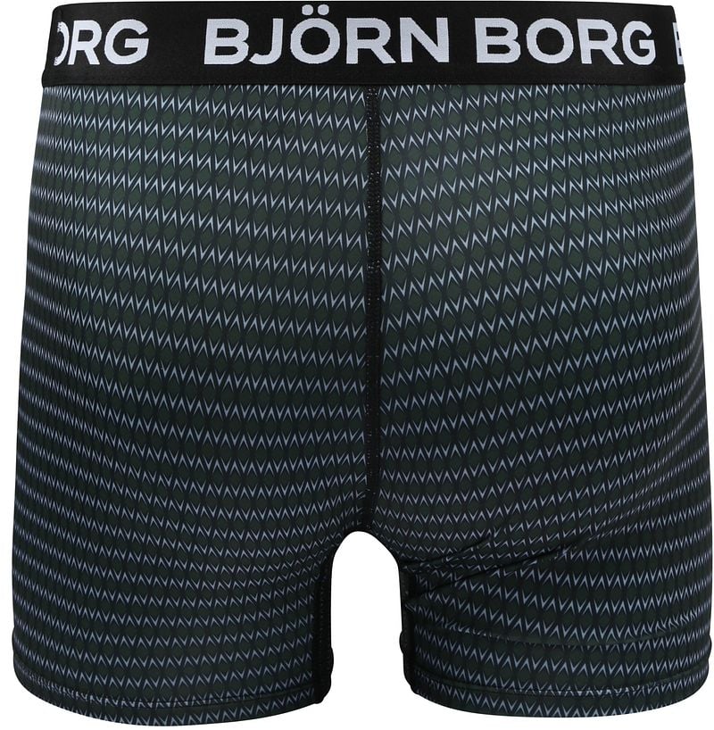 Bjorn Borg Performance Boxers 2-Pack Zwart Petrol