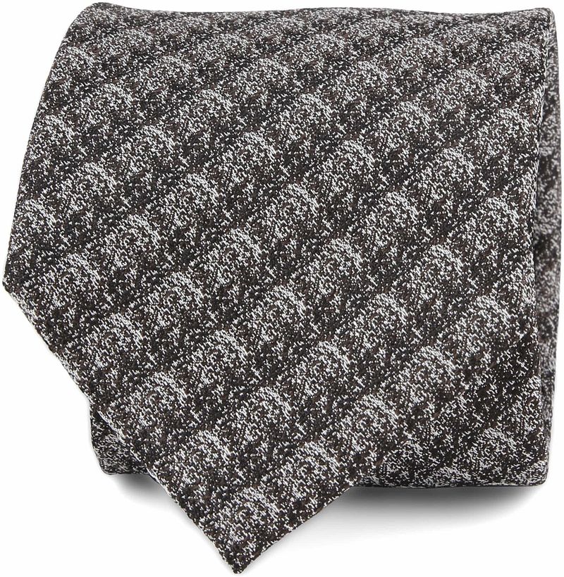 Suitable Cravate Soie F82-20  Gris Anthracite