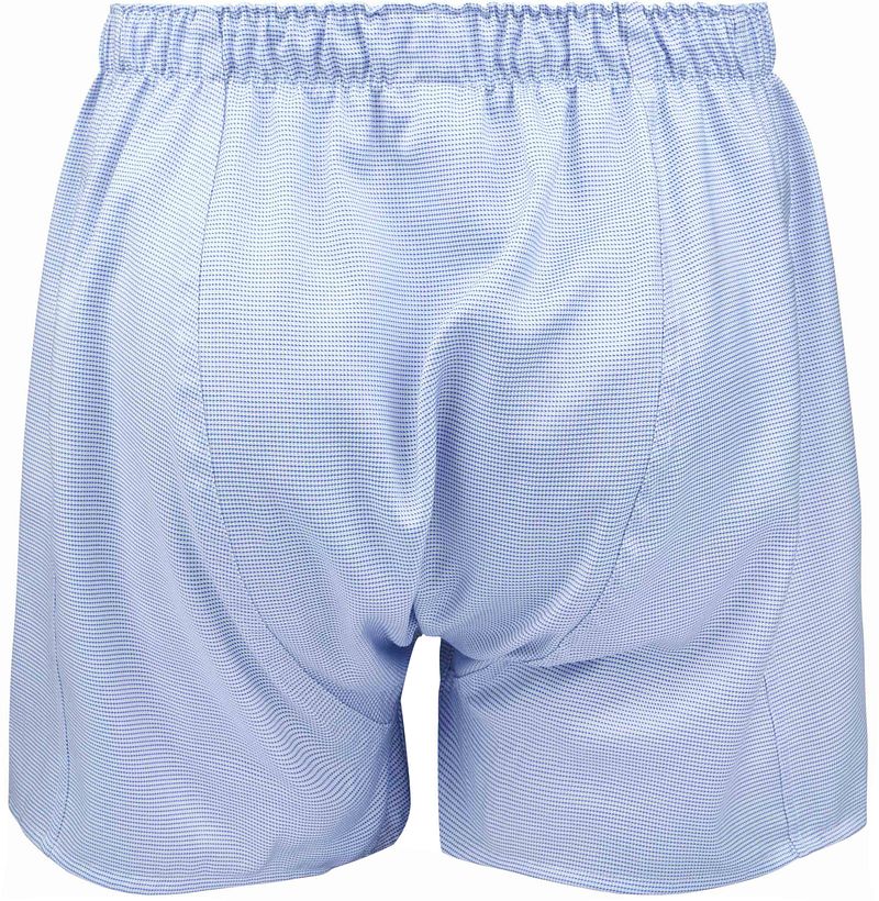 Steppin' Out Boxershort Dobby Print Blauw
