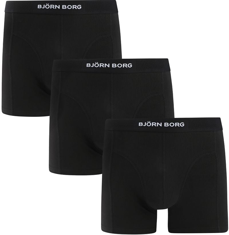 Bjorn Borg Cotton Stretch Boxers 3Pack Zwart